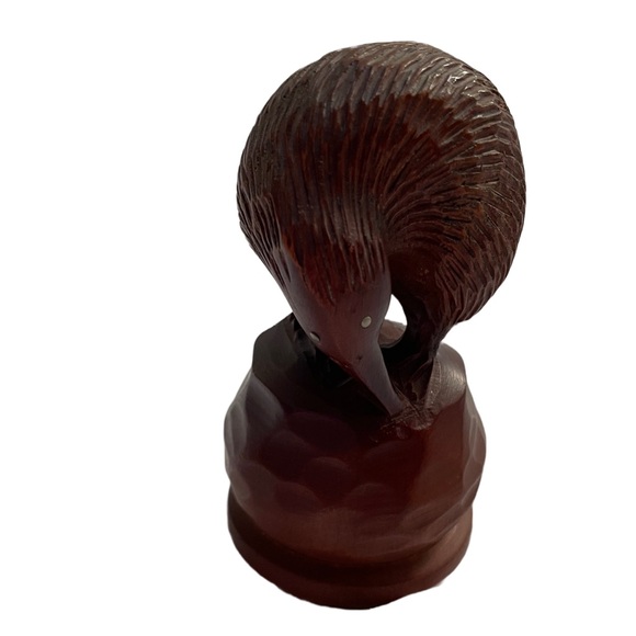 Vintage Kiwi Bird Figurine Matai Wood Statue Hand Carved. - Picture 3 of 5